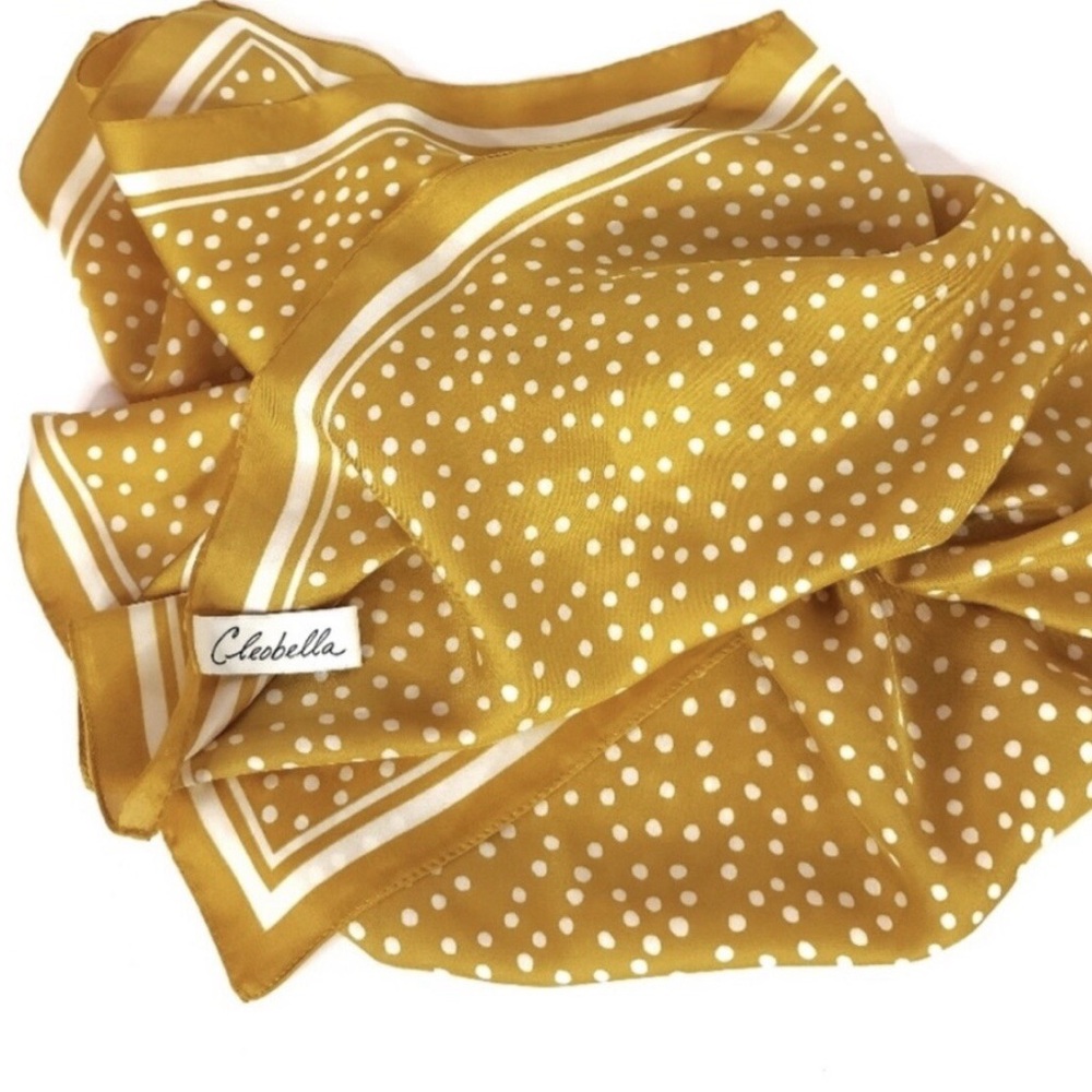 Cleobella Vegan Silk Marigold Scarf 33” x 33” Square